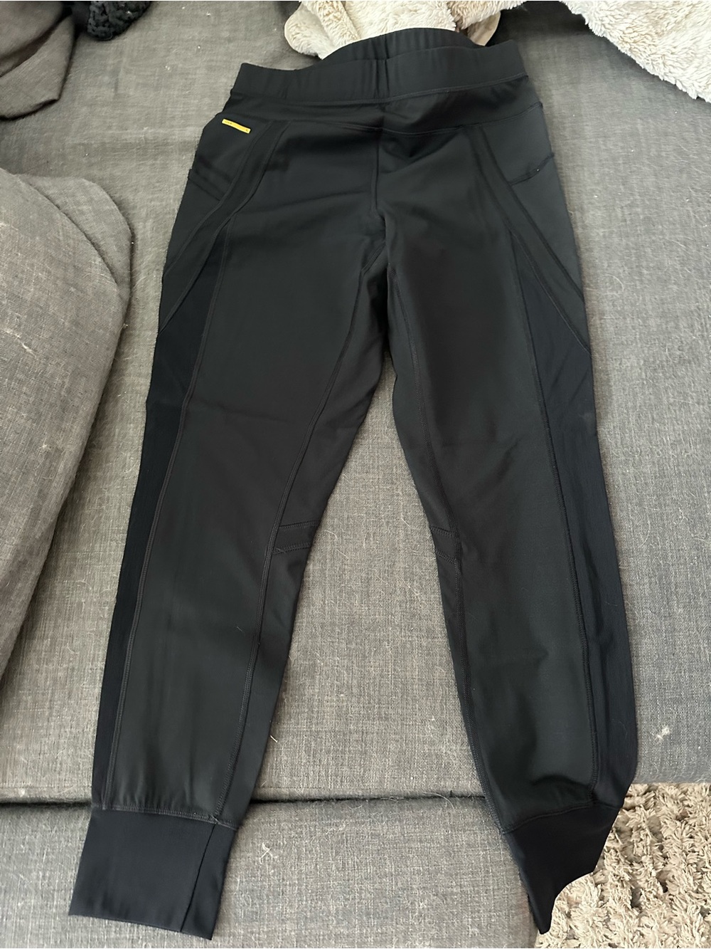 Lole Black Legging Joggers with Sheer Sides